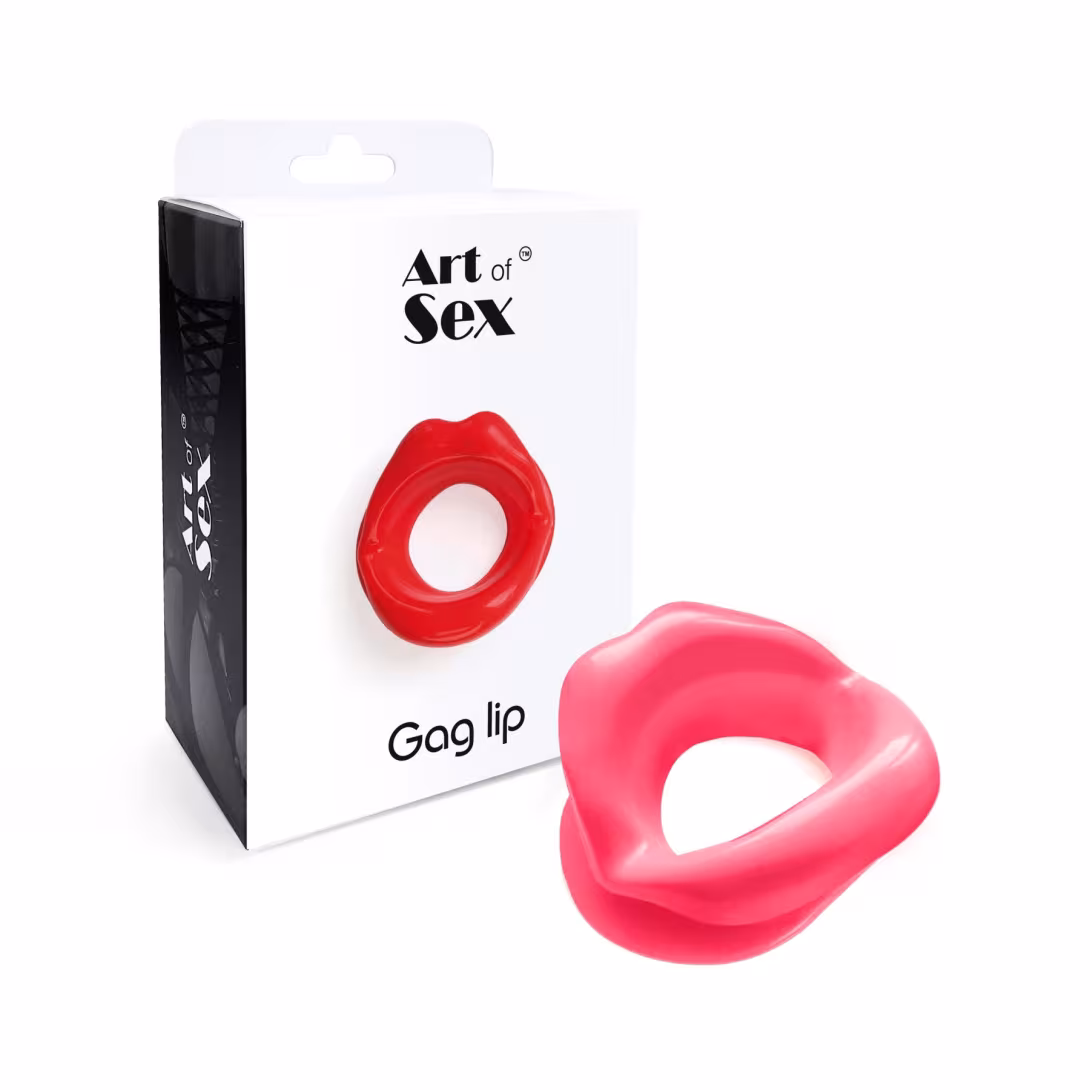 Кляп-розширювач у формі губ Art of Sex – Gag lip, рожевий — фото 3