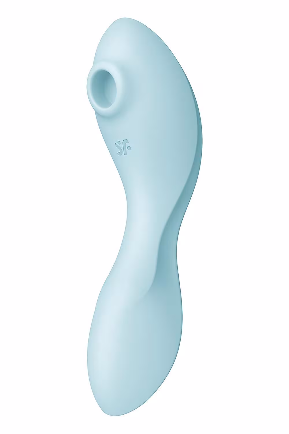 Вакуумний смарт-стимулятор із вібрацією Satisfyer Curvy Trinity 5 (Blue)  (м'яте паковання!!!) — фото 4