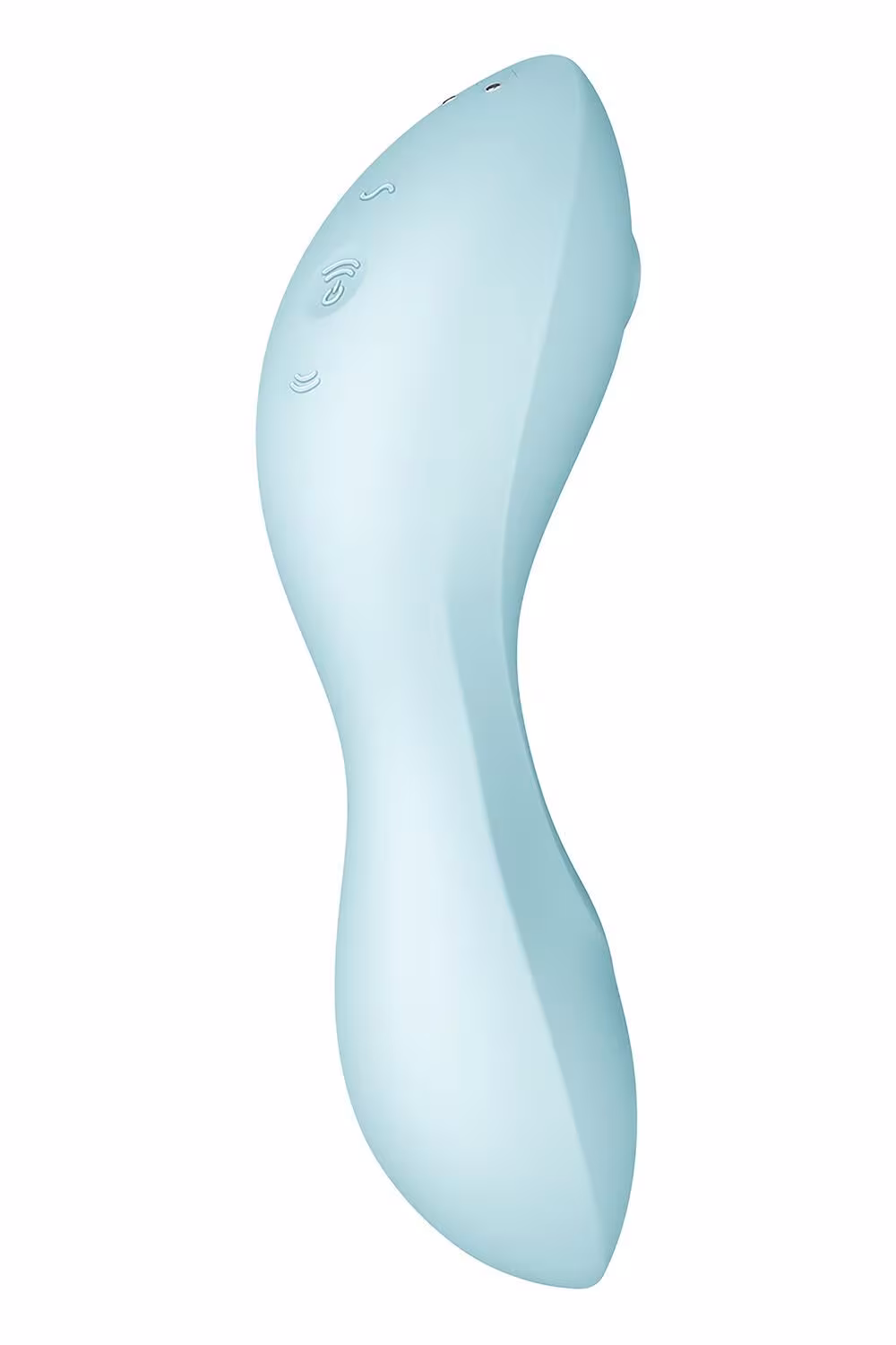 Вакуумний смарт-стимулятор із вібрацією Satisfyer Curvy Trinity 5 (Blue), керування зі смартфона — фото 5