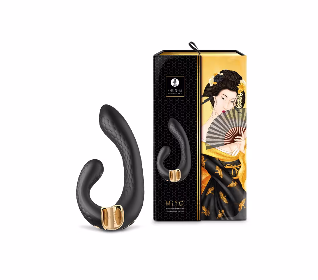 Вібратор-кролик Shunga Miyo Black — фото 6