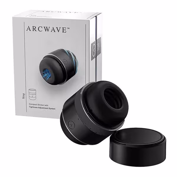 Мастурбатор з регулюванням герметичності Arcwave Voy Compact Stroker, 8 інтенсивностей, наскрізний — фото 9