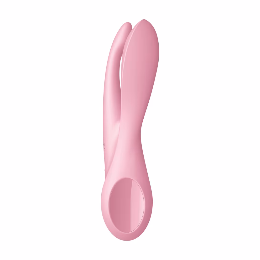Кліторальний вібратор Satisfyer Threesome 1 Pink з трьома гнучкими пальчиками — фото 3