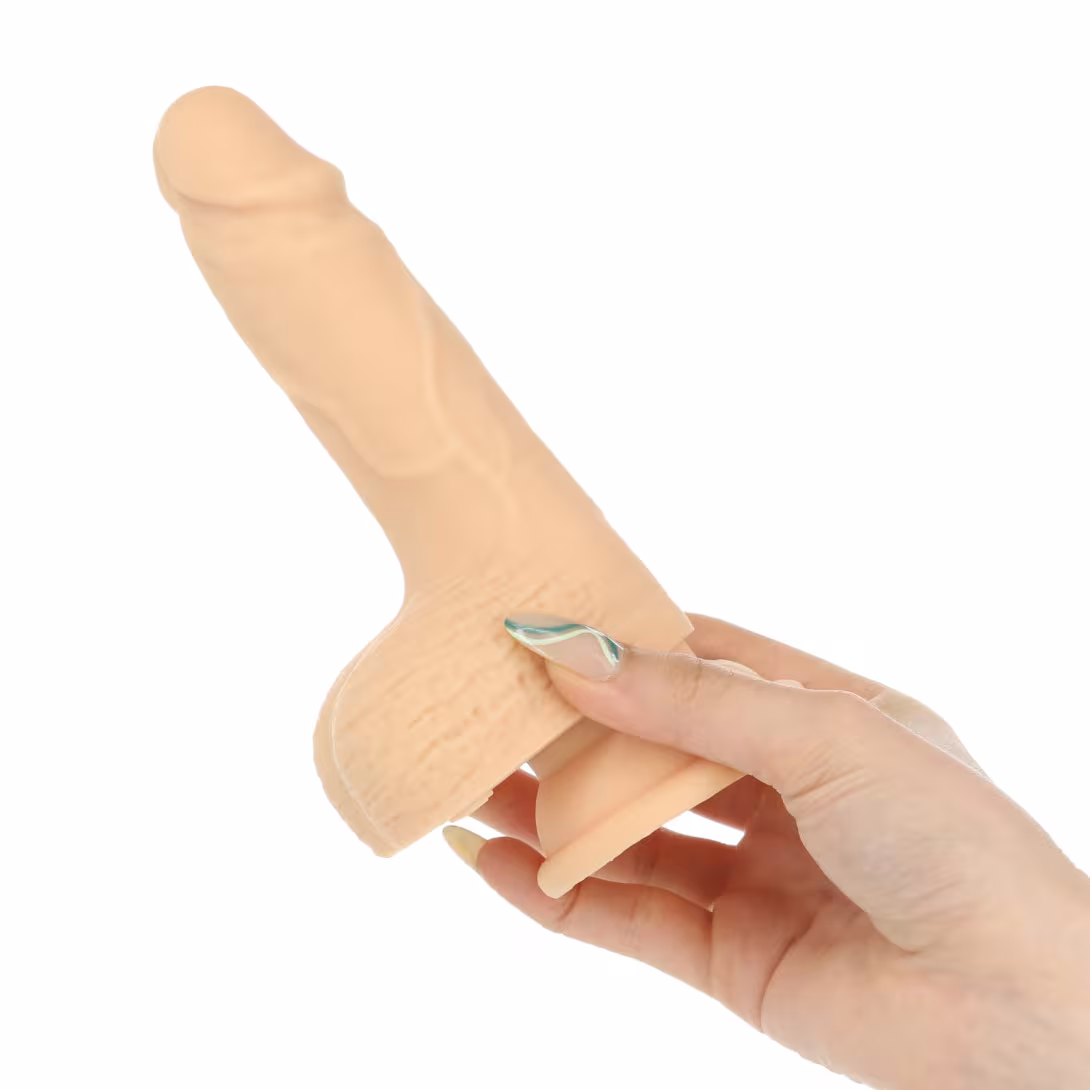 Фалоімітатор-пульсатор Naked Addiction 6.5″ Thrusting Dong With Remote, рухи вперед-назад, пульт ДК — фото 4
