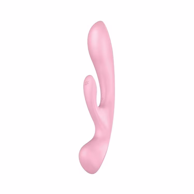 Двосторонній вібратор-кролик Satisfyer Triple Oh Pink (м'яте паковання!!!)