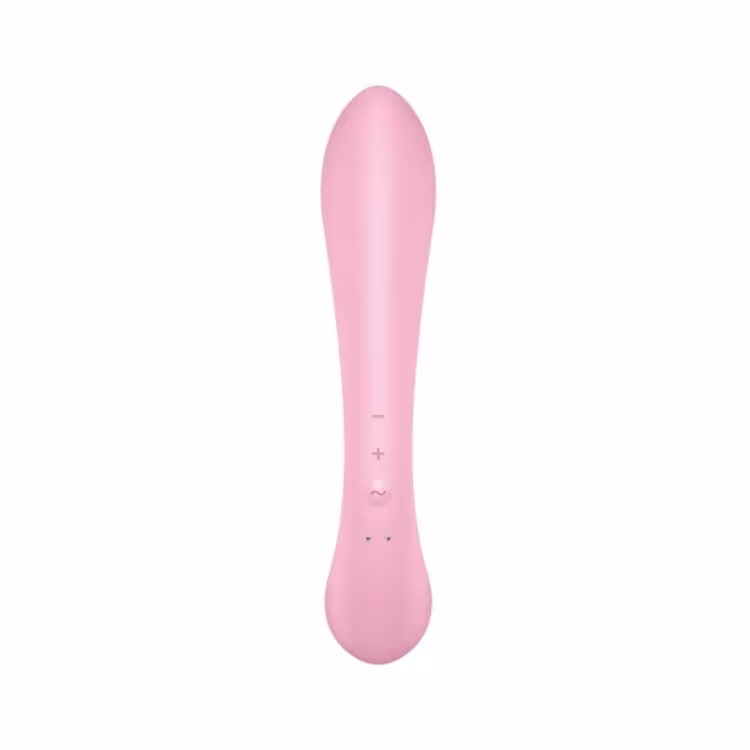 Двосторонній вібратор-кролик Satisfyer Triple Oh Pink (м'яте паковання!!!) — фото 4