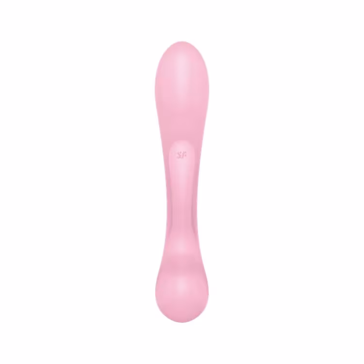 Двосторонній вібратор-кролик Satisfyer Triple Oh Pink, 3 мотори, руків’я-масажер — фото 4