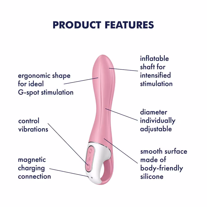 Вібратор точки G надувний Satisfyer Air Pump Vibrator 2 — фото 4