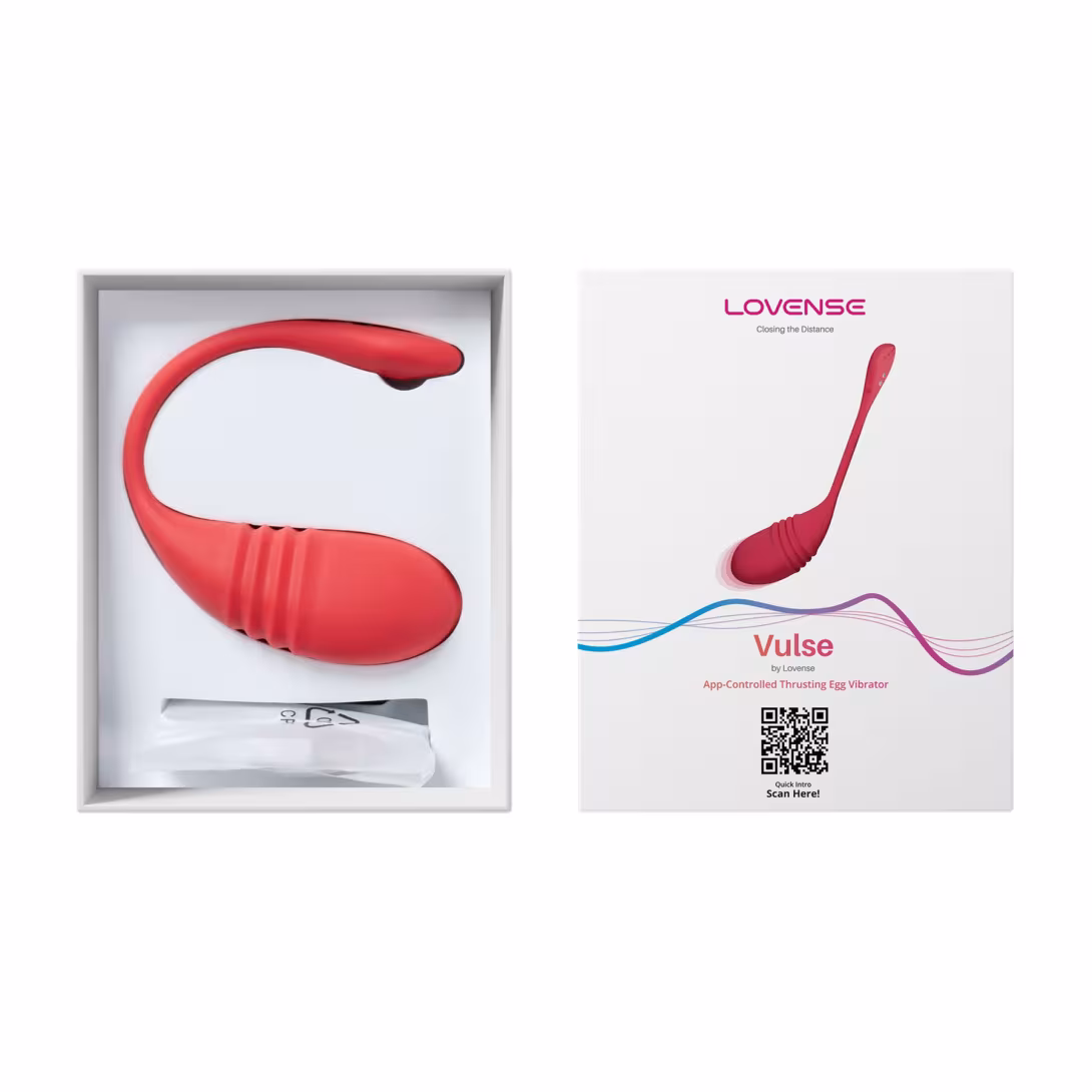 Смарт-віброяйце з пульсацією Lovense Vulse (Thrusting Egg Vibrator), імітація фрикцій — фото 7