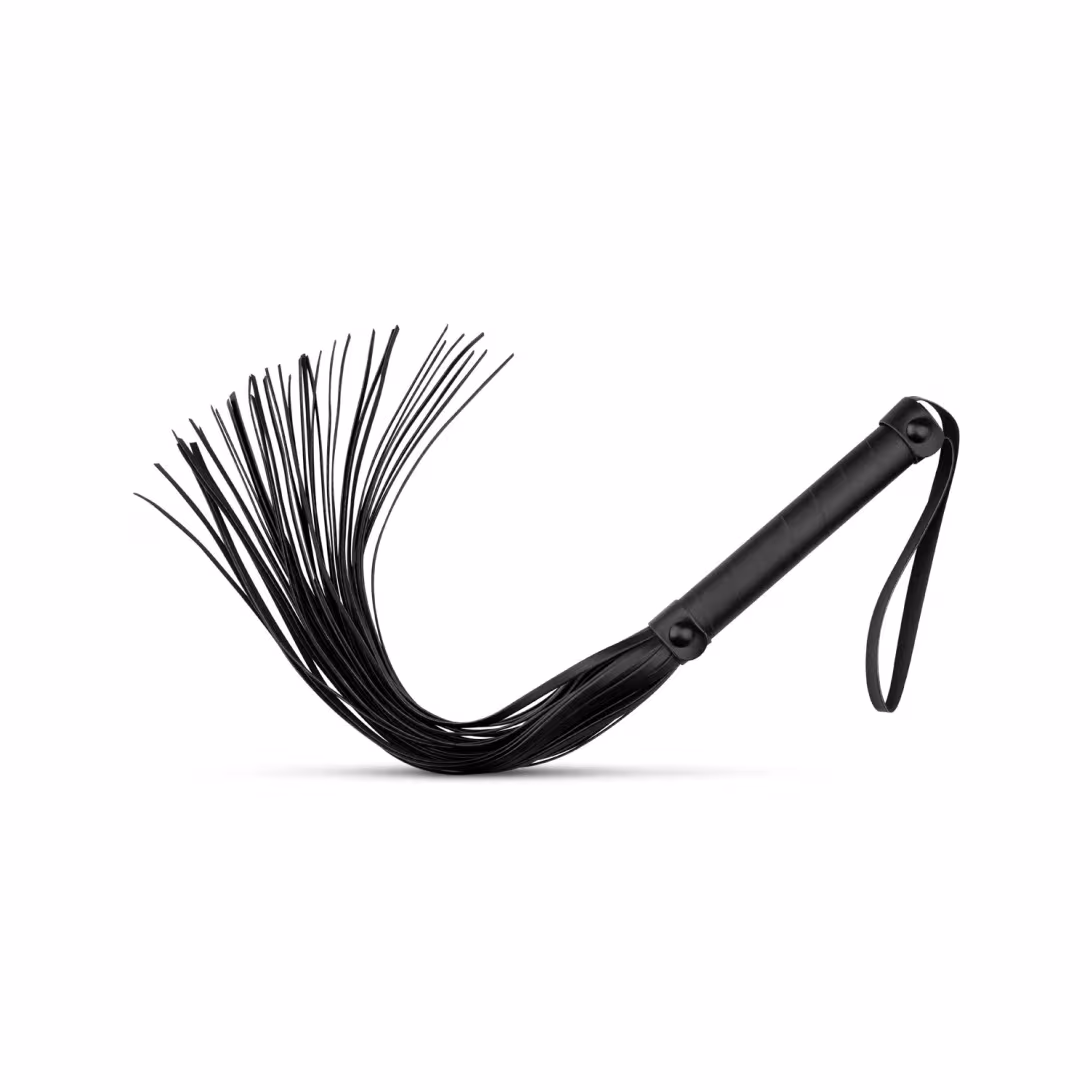 Флогер Bedroom Fantasies: Faux Leather Flogger, чорний — фото 3
