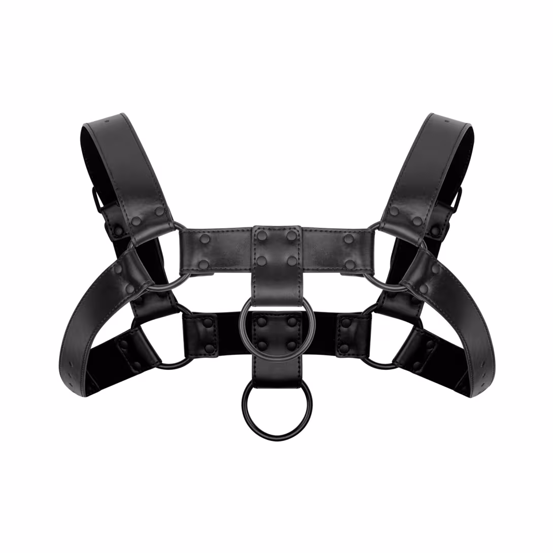 Портупея на плечі Bedroom Fantasies: Bruno Bondage Harness, чорна — фото 2