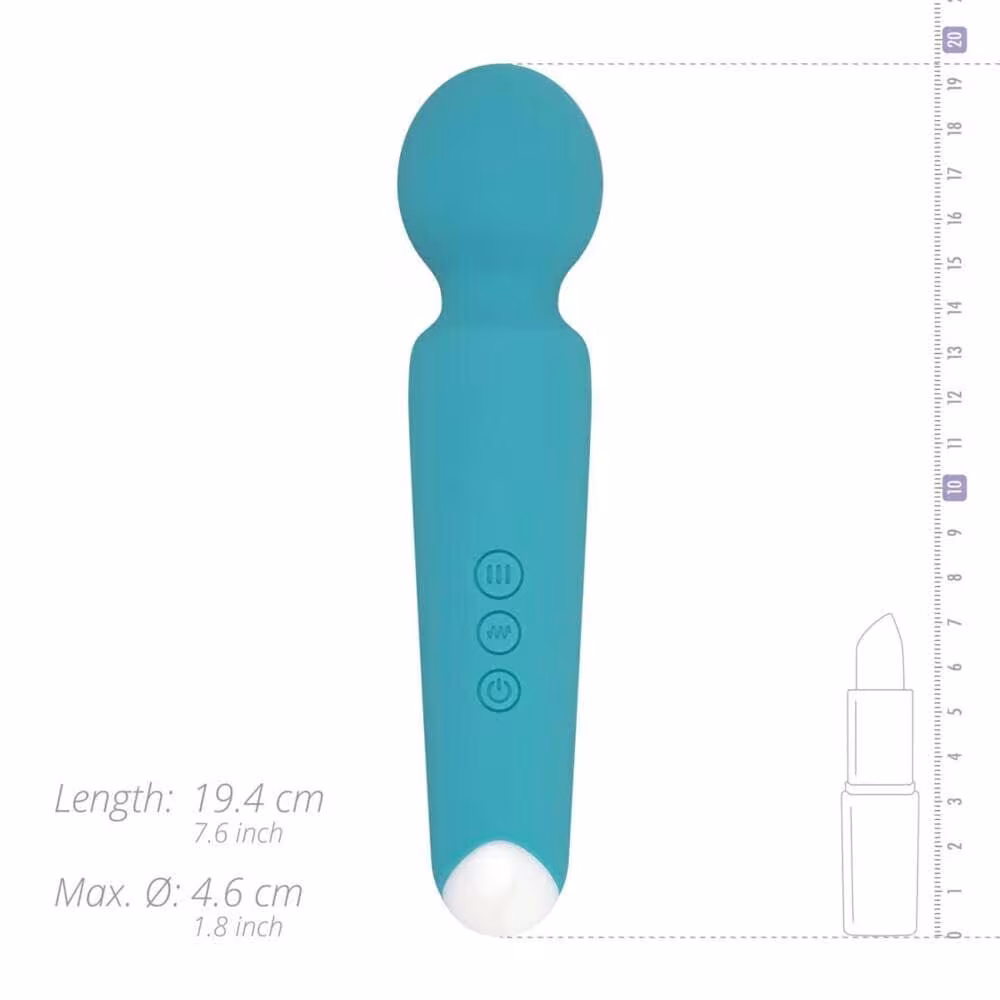 Вібромасажер Cala Azul – Maria Wand Vibrator, 10 режимів, регулювання інтенсивності — фото 7