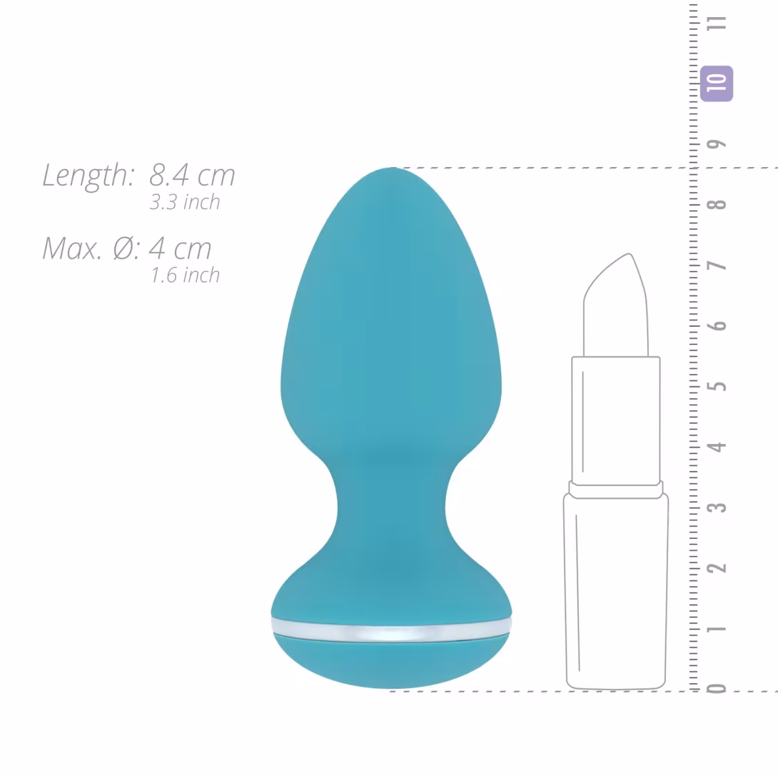 Анальна вібропробка Cala Azul – Blanca Vibrating anal plug, 10 режимів — фото 6