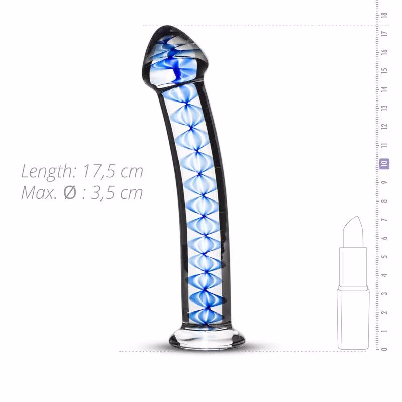 Скляний дилдо Gildo Glass Dildo No. 4, для точки G та простати — фото 2