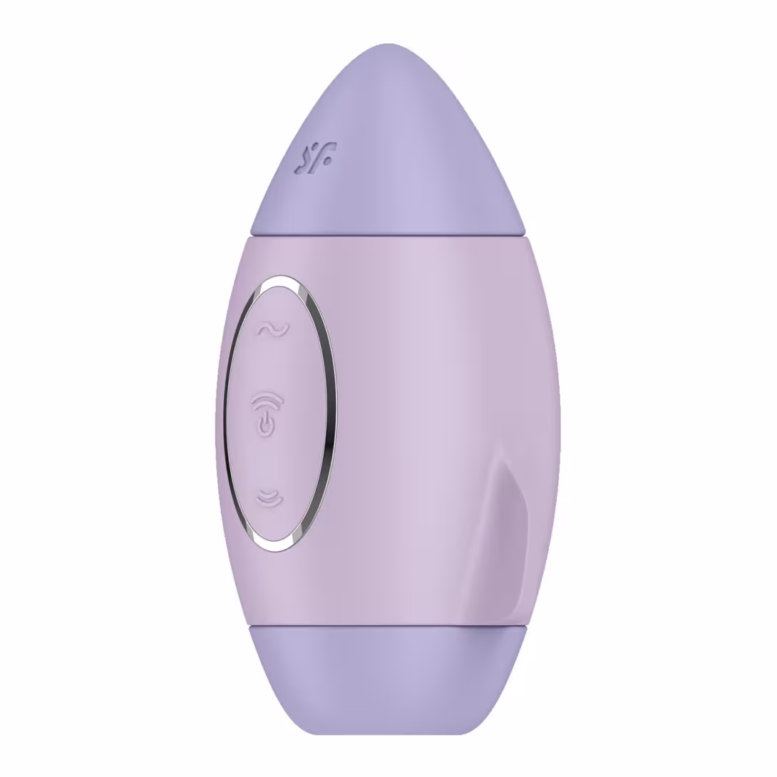 Вакуумний стимулятор з вібрацією Satisfyer Mission Control Violet, 2 незалежні мотори — фото 4