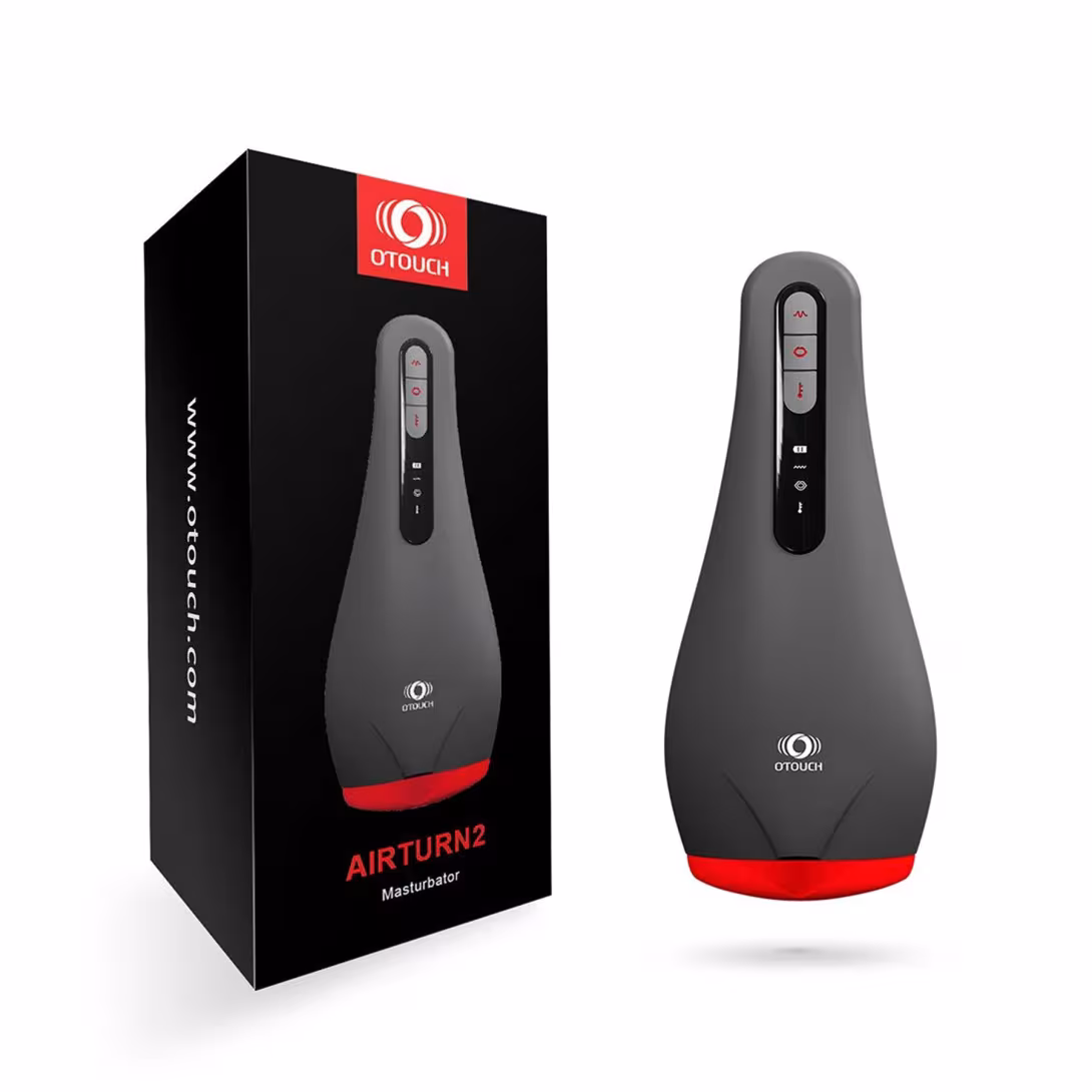 Мастурбатор Otouch AIRTURN 2, 6 режимів вібрації, 5 режимів всмоктування, 2 рівні підігріву — фото 9