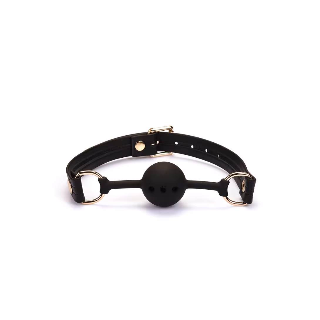 Кляп Liebe Seele Black Organosilicon Ball Gag — фото 2