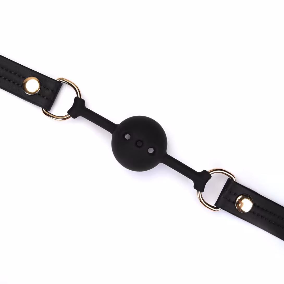 Кляп Liebe Seele Black Organosilicon Ball Gag — фото 5