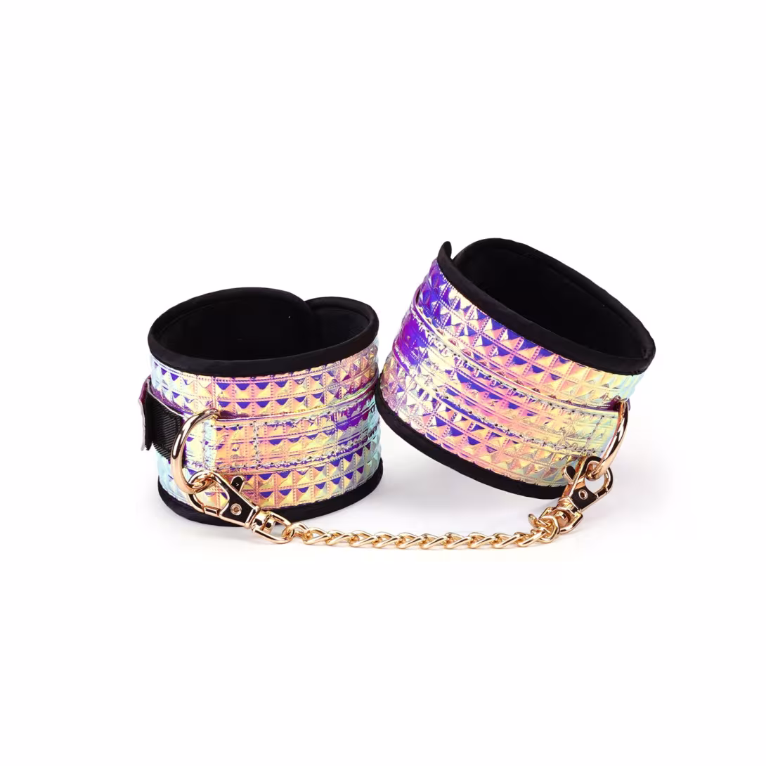 Набір Liebe Seele Pink G lossy 7pcs Bondage Kit, фіксатори, нашийник з повідцем, кляп, флогер, маска — фото 2
