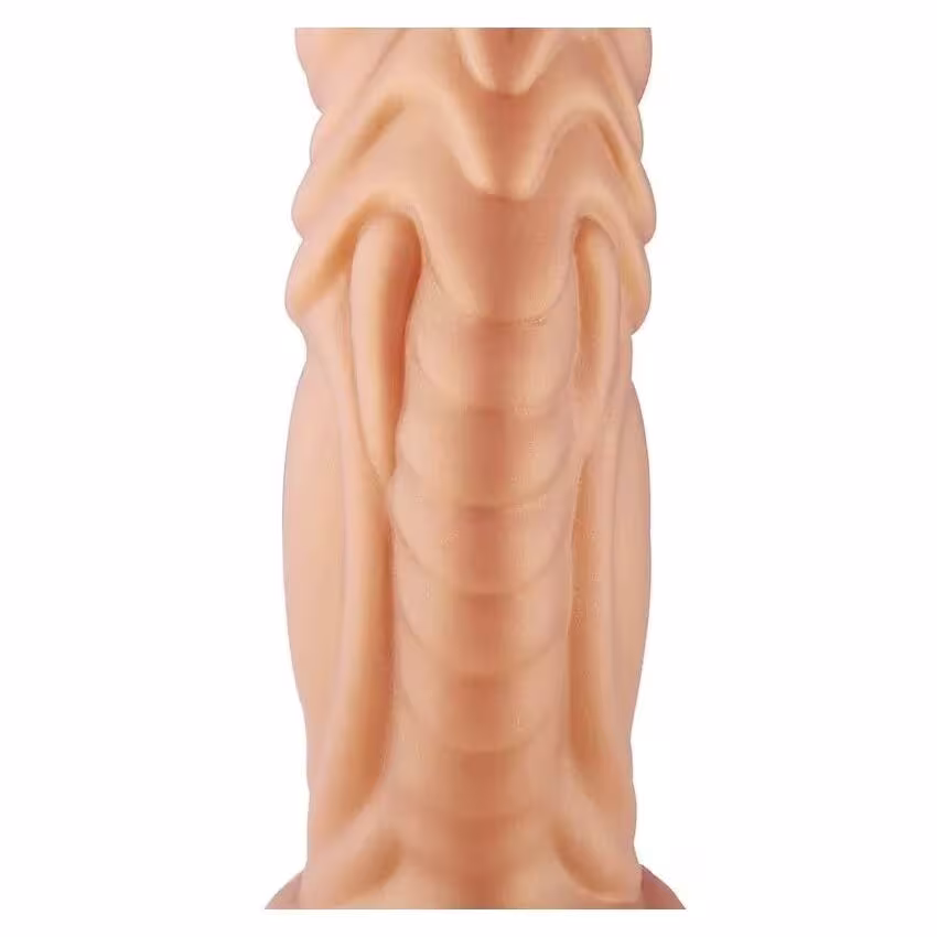 Фалоімітатор для секс-машин Hismith Slightly Curved Silicone Dildo Monster Series, кріплення KlicLok — фото 5