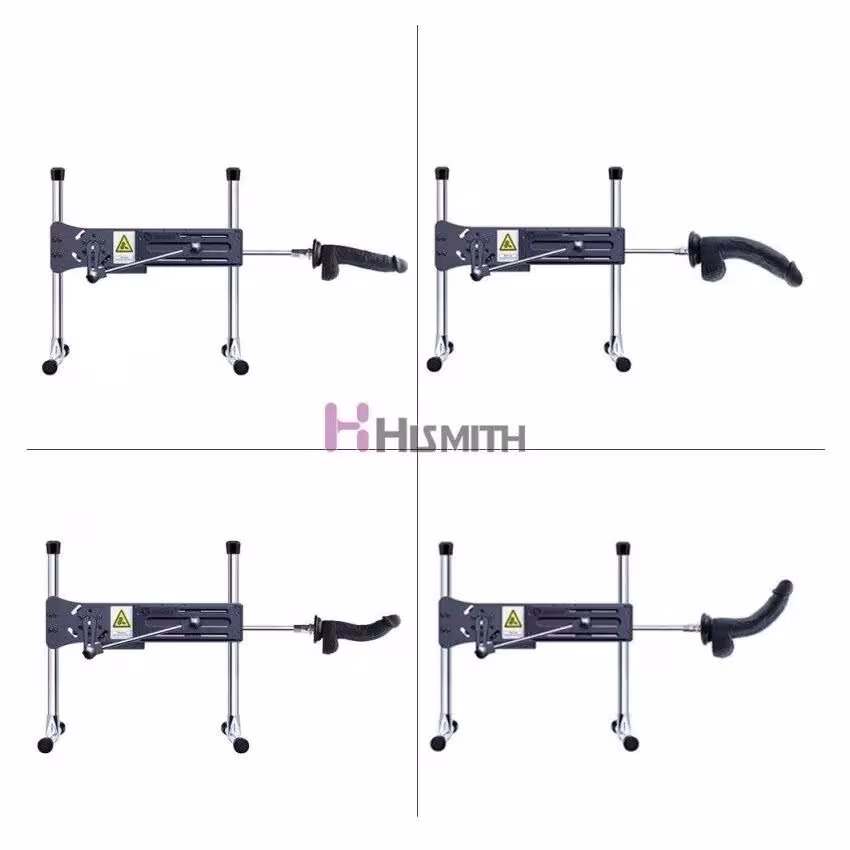 Фалоімітатор для секс-машин Hismith 8.3″ Silicone Dildo Black, система KlicLok, гнучкий стрижень — фото 4
