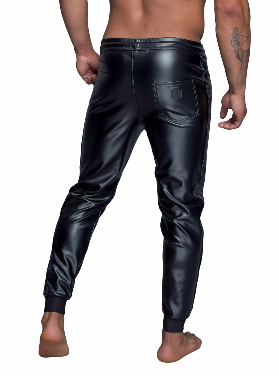 Чоловічі трегінси Noir Handmade H063 Powerwetlook treggings, L, мокрий ефект — фото 2