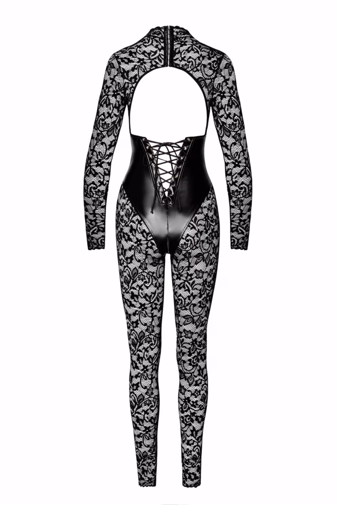 Комбінезон Noir Handmade F299 Enigma, XXL, мереживо, довгий рукав, імітація корсета, доступ — фото 6