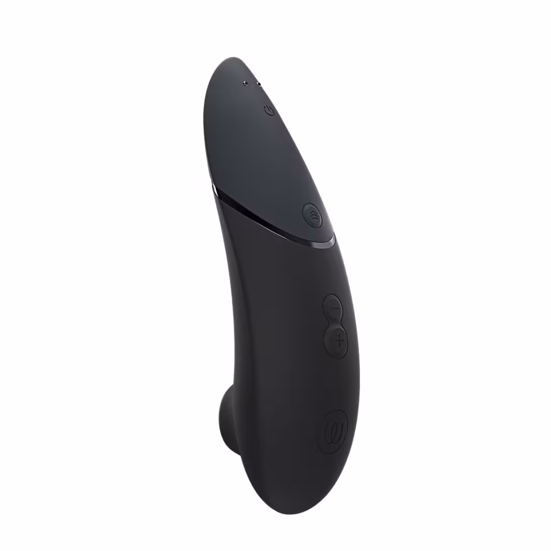 Вакуумний кліторальний стимулятор Womanizer Next Black, 3D Pleasure Air, 14 рівнів інтенсивності — фото 5
