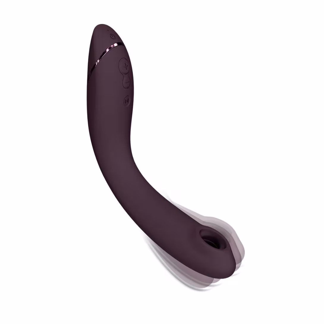 Вакуумний стимулятор для точки G та клітора з вібрацією Womanizer OG Aubergine, 12 рівнів, 3 режими — фото 5