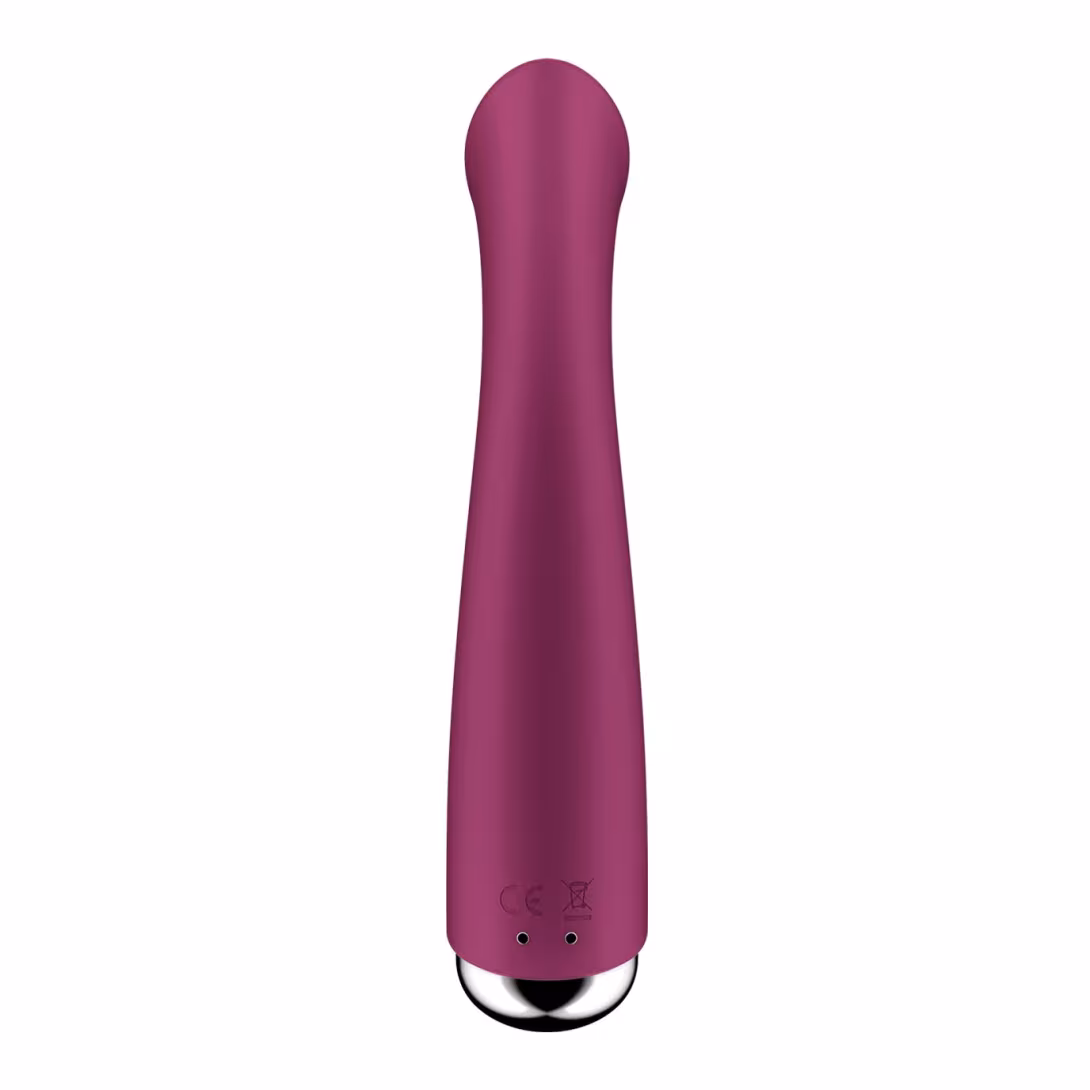 Вібратор з ротацією Satisfyer Spinning G-Spot 1 Red, плоский майданчик для стимуляції точки G — фото 4
