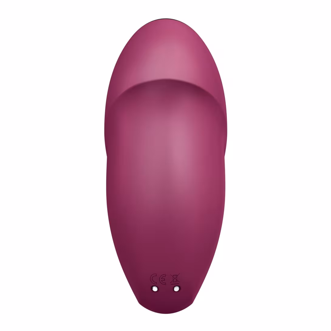 Вібростимулятор-пульсатор Satisfyer Tap & Climax 1 Red, ефект постукування пальцем, 2 мотори — фото 6