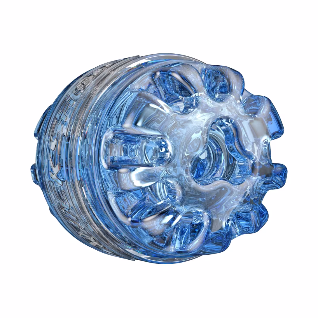 Мастурбатор Fleshlight Quickshot Turbo Blue Ice, компактний, чудово для пар і мінету — фото 2