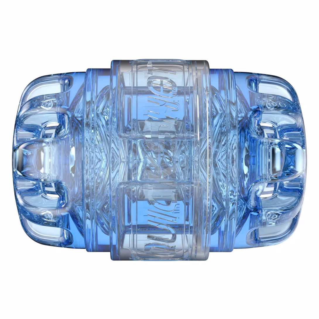 Мастурбатор Fleshlight Quickshot Turbo Blue Ice, компактний, чудово для пар і мінету — фото 4