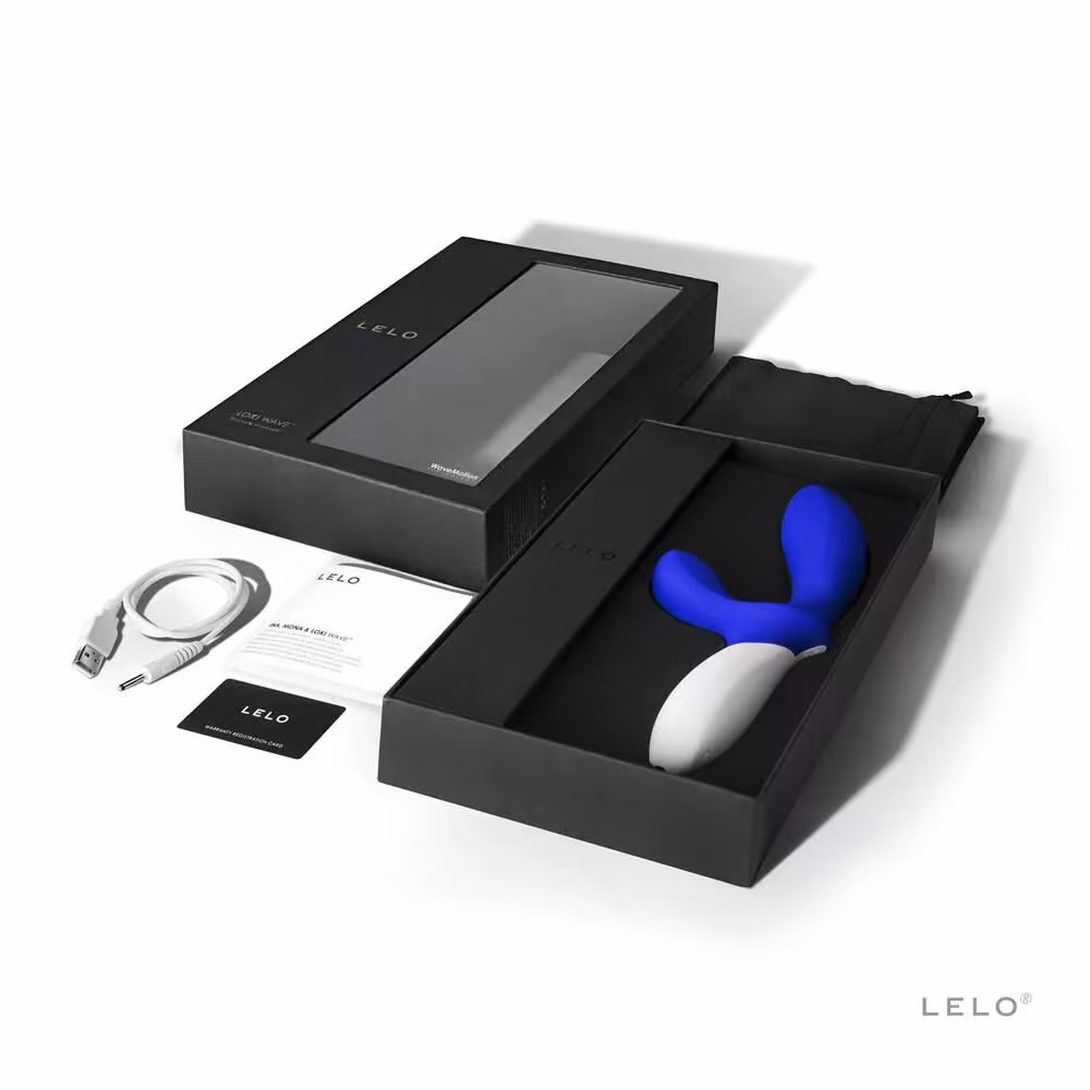 Масажер простати LELO Loki Wave Federal Blue, 2 мотори, манливий рух + стимуляція промежини — фото 5