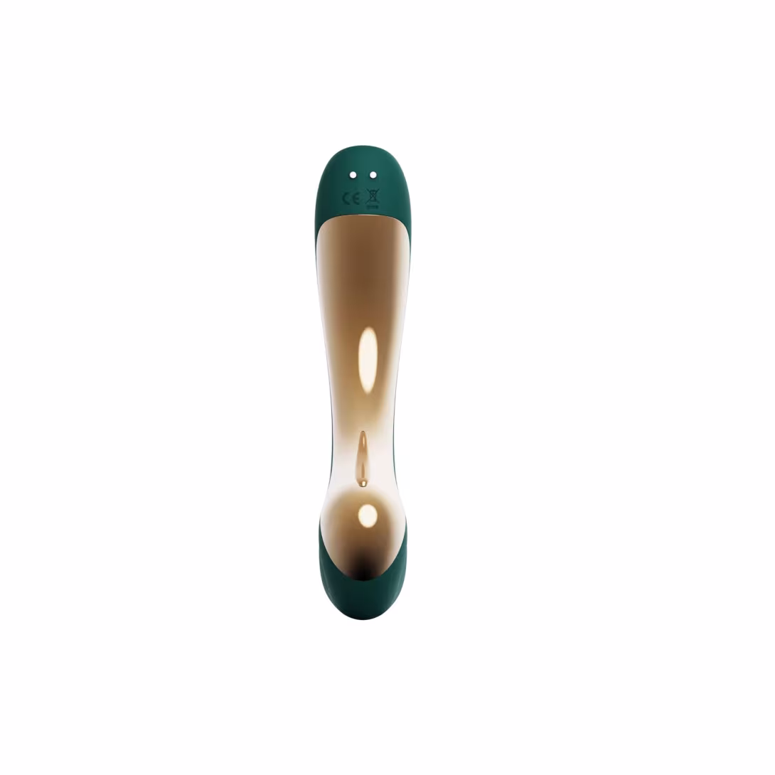 Вібратор-пульсатор з вакуумною насадкою Zalo – Talis G-Spot PulseWave Vibrator Turquoise Green — фото 4