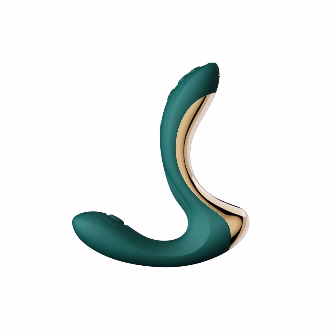 Вібратор-пульсатор з вакуумною насадкою Zalo – Talis G-Spot PulseWave Vibrator Turquoise Green — фото 2