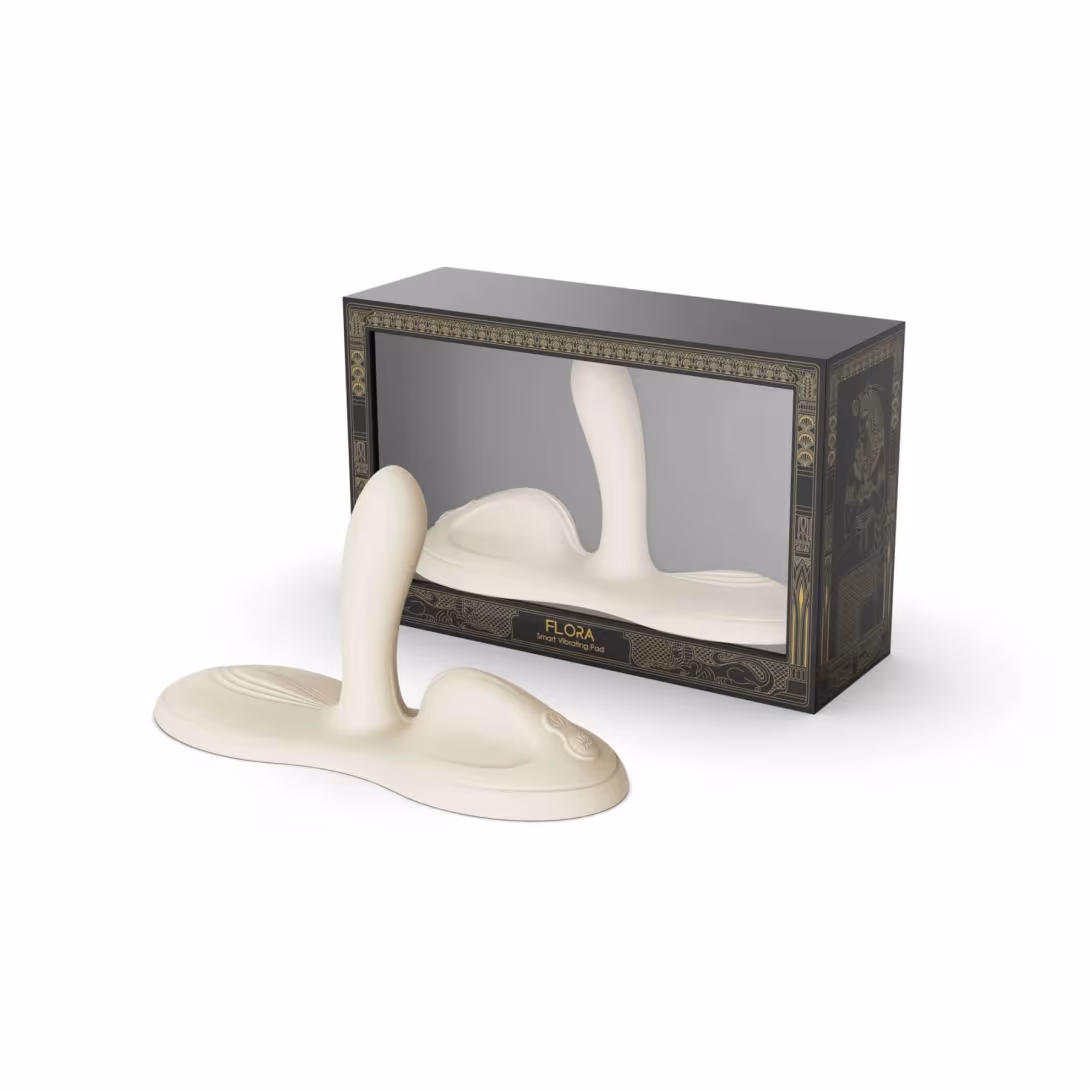 Sit-on-top смарт-вібратор Zalo – Flora Smart Vibrating Pad Ivory White, 9 моторів — фото 5