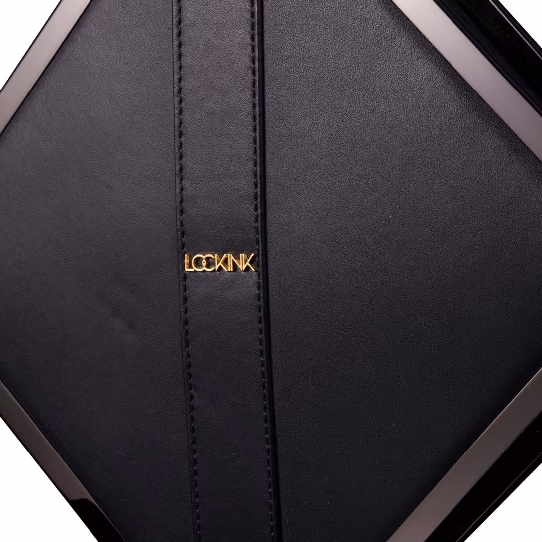 Сумка для секс-іграшок LOCKINK Mysterious Square Kink Bag, чорна, набір для бондажу в комплекті — фото 2