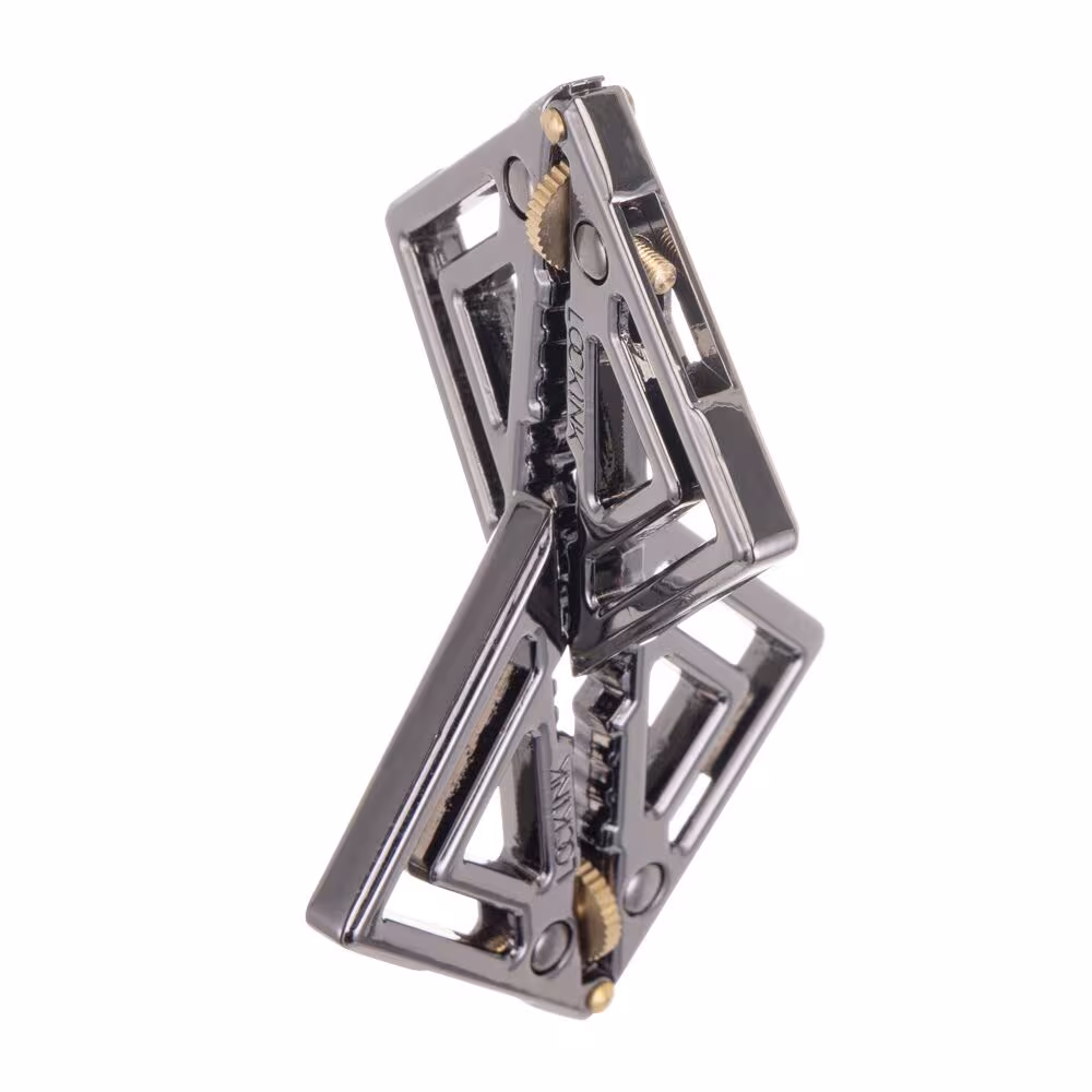 Затискачі для сосків з важкою підвіскою LOCKINK Adjustable Nipple Clamps with Heavy Pendant, під срібло — фото 5