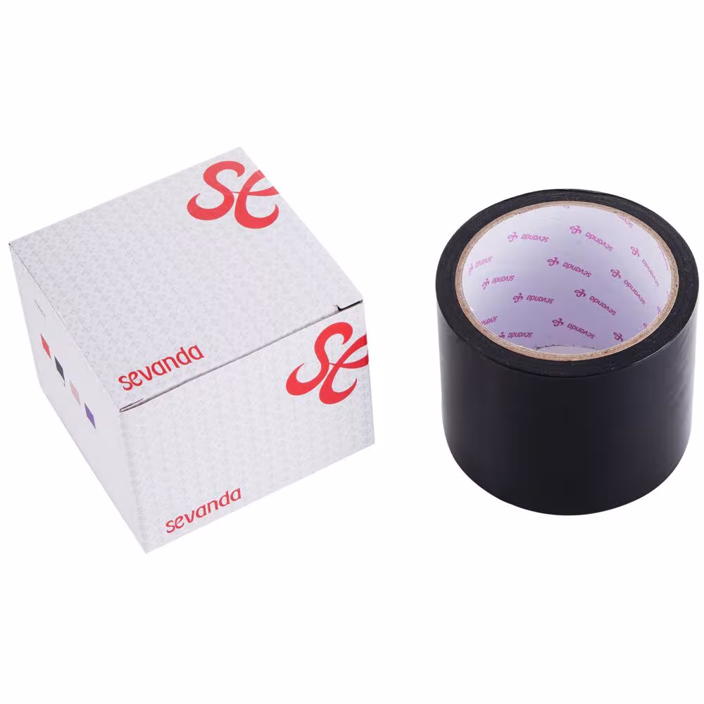 Скотч для бондажу LOCKINK SEVANDA Electrostatic Tape, чорна, 16 м