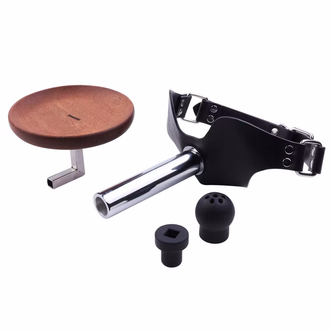 Набір для домінування LOCKINK SEVANDA Objectification Human Furniture Set, маска та 4 насадки — фото 7