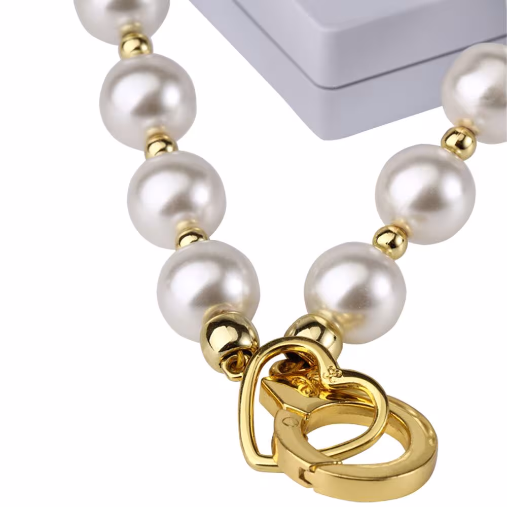 Перлинний набір для фіксації LOCKINK Pearl Bondage & Restraint Set, наручники, поножі, повідець — фото 6
