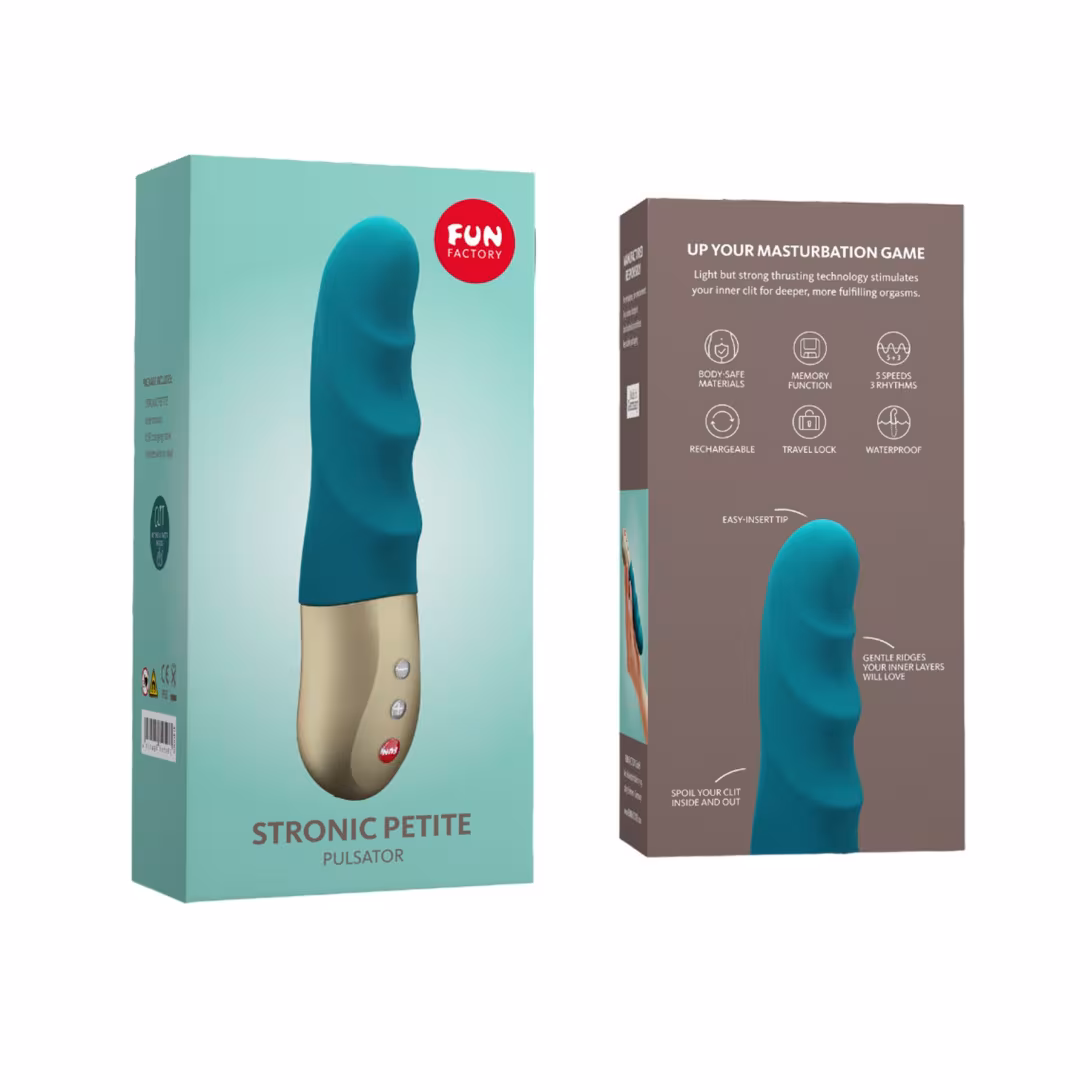 Мініпульсатор Fun Factory STRONIC PETITE deep sea blue, 8 режимів, підходить для початківців — фото 7