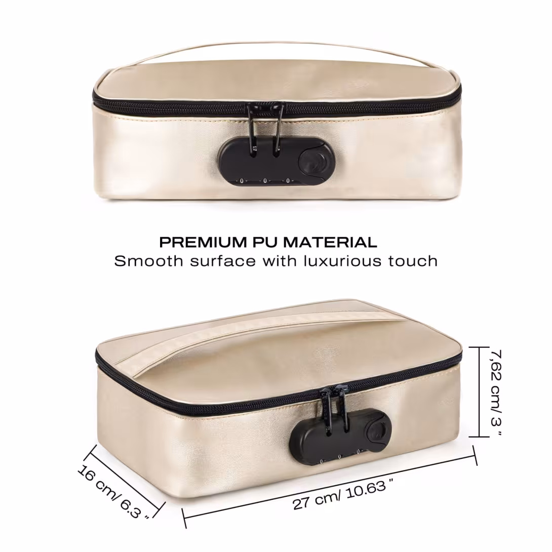 Кейс для іграшок Dorcel DISCREET BOX LUXURY GOLD, кодовий замок, 27×16×7,62 см — фото 6