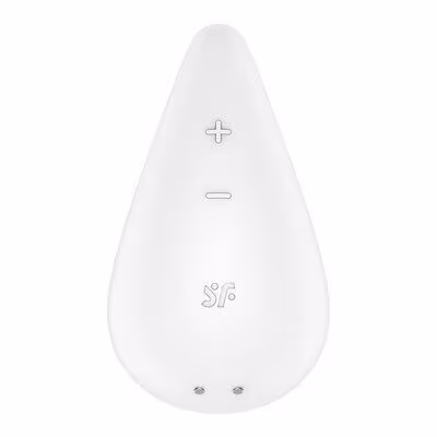 Вібратор для зовнішньої стимуляції Satisfyer Dew Drop White, 2 мотори, 12 режимів, м’який корпус — фото 2