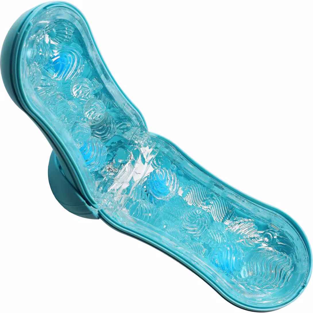 Мастурбатор Tenga Flip Orb — Ocean Blue, з можливістю зміни тиску та стимулювальними кульками всередині — фото 2