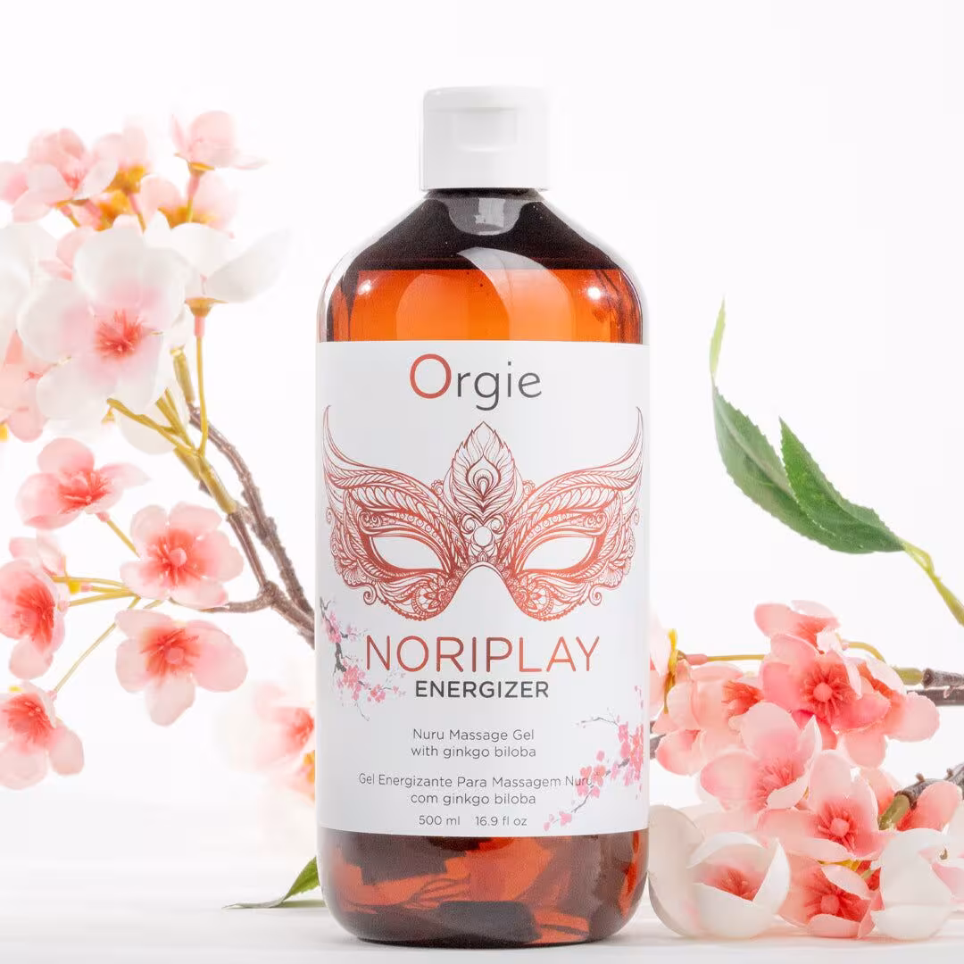 Гель для NURU-масажу Orgie – Noriplay Energizer (500 мл), екстракт гінкго білоба, захисне простирадло — фото 4