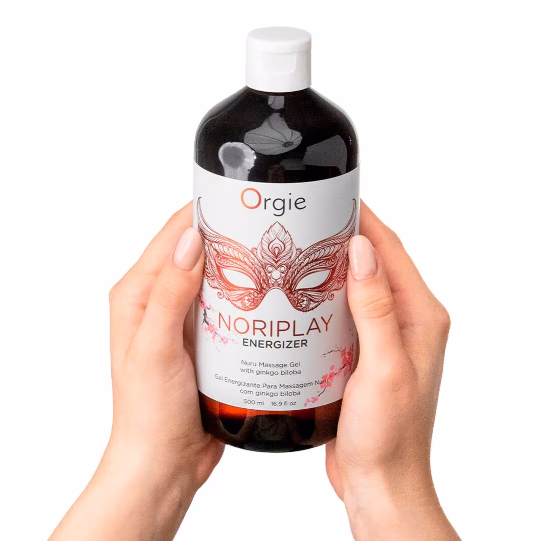 Гель для NURU-масажу Orgie – Noriplay Energizer (500 мл), екстракт гінкго білоба, захисне простирадло — фото 2