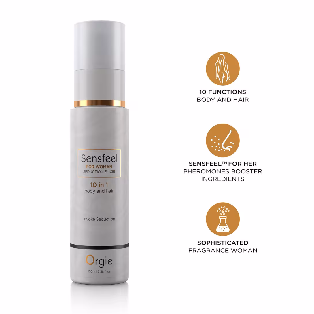Лосьйон з феромонами для тіла та волосся Orgie – Sensfeel Seduction Elixir 10 in 1 for Woman (100 мл) — фото 3