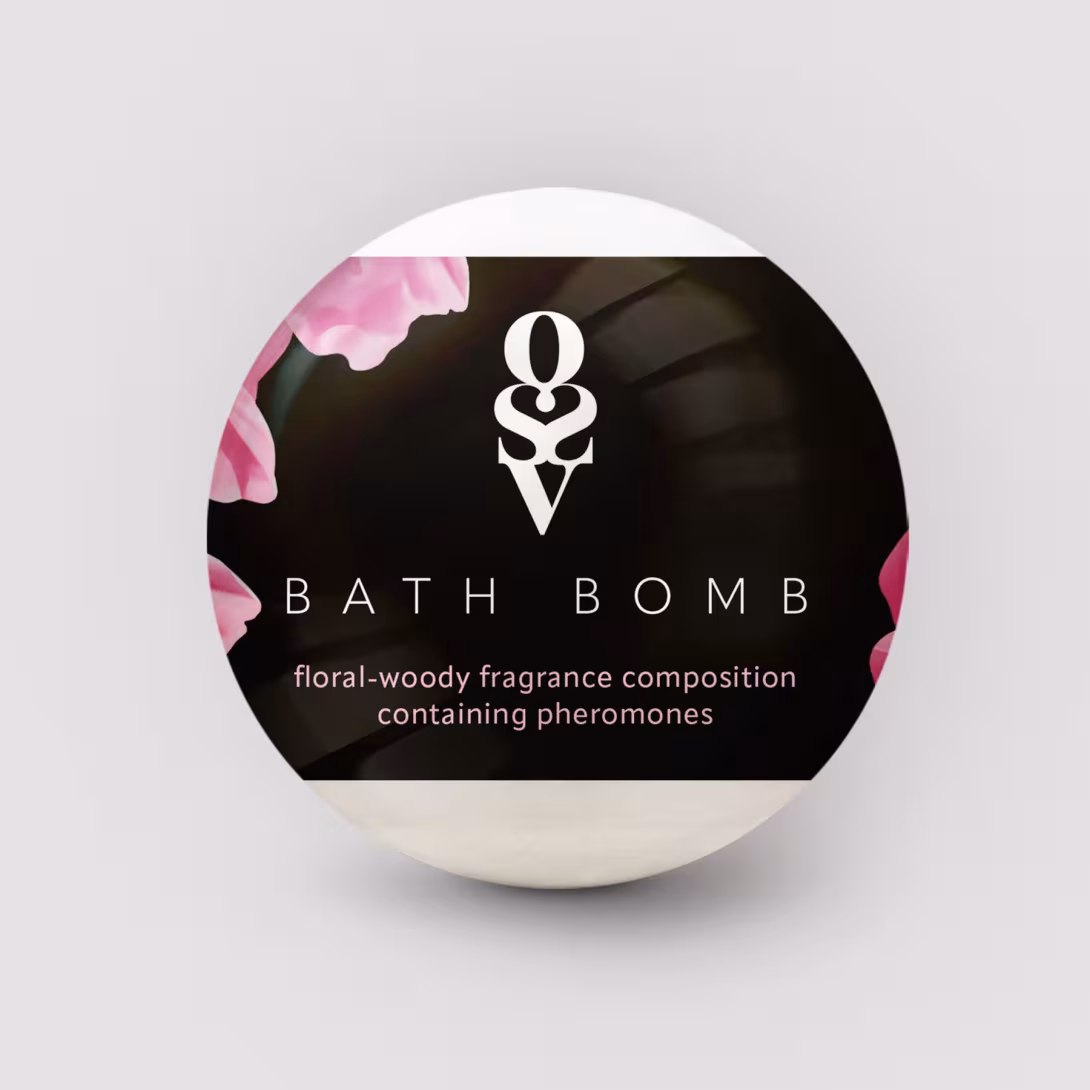 Бомбочка для ванни з феромонами Obsessive Bath bomb Floral - Woody (100 г) — фото 2
