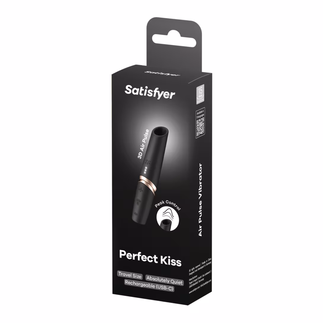 Вакуумний стимулятор Satisfyer Perfect Kiss, магнітна технологія 3D Air Pulse, 30 режимів роботи — фото 5